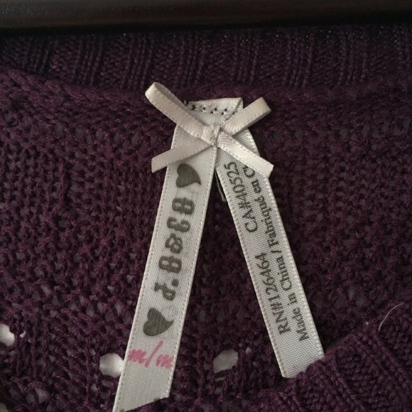 Purple crochet sweater - Picture 4 of 5